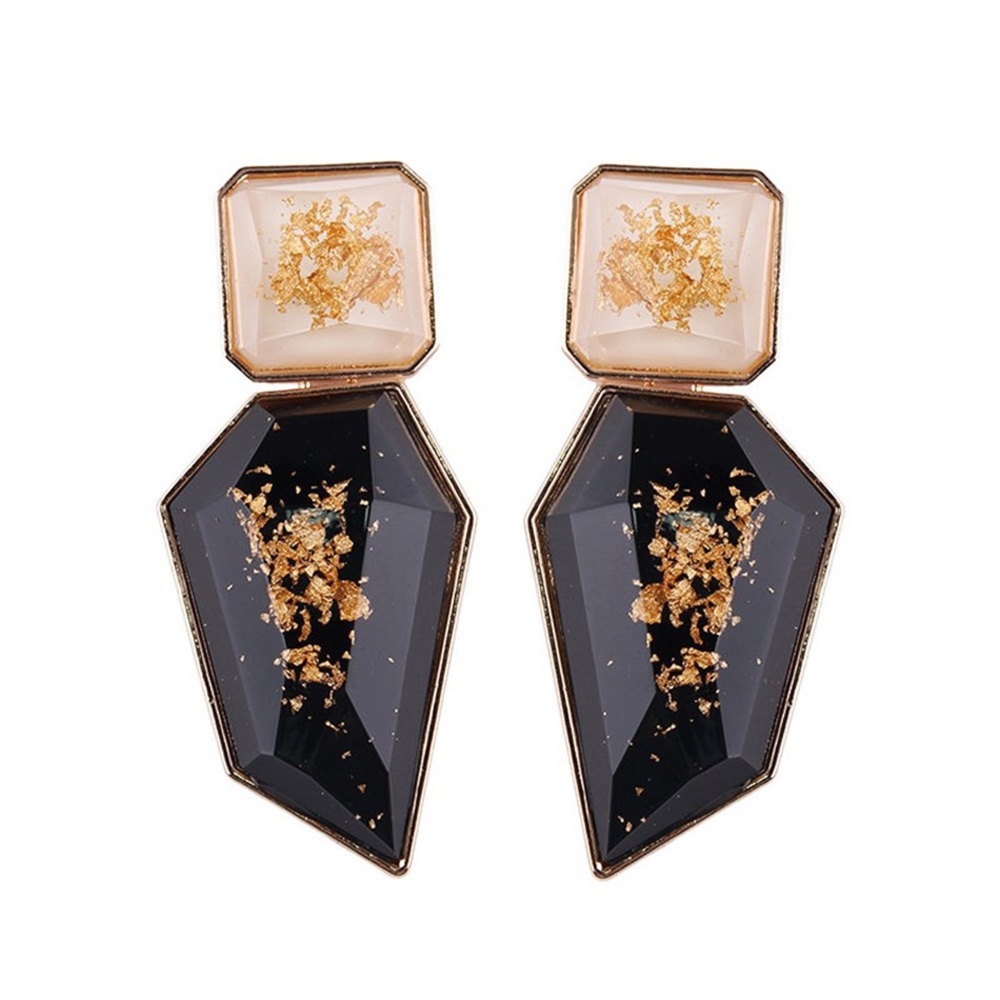 Zara Gold Fleck Black Earrings 🎁 BUNDLE EARRINGS - 3/$55 OR 5/$70 🎁